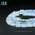 Factory Supply Flat Square Natural Opal Gemstone XA0002 Opal White Stone Loose Beads For Jewelry Making